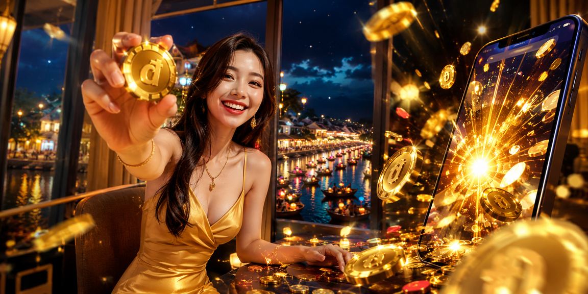 Người dùng nạp tiền VND qua điện thoại tại lễ hội đêm Hội An